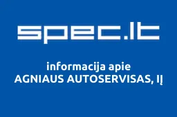 AGNIAUS AUTOSERVISAS, IĮ | spec.lt