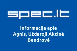 Agnis, Uždaroji Akcinė Bendrovė