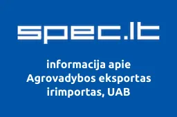 Agrovadybos eksportas irimportas, UAB