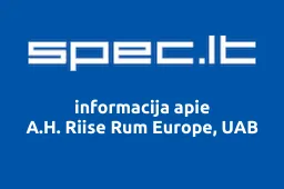 A.H. Riise Rum Europe, UAB | spec.lt