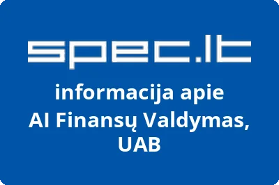 AI Finansų Valdymas, UAB | spec.lt