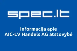 AIC-LV Handels AG atstovybė | spec.lt