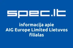 AIG Europe Limited Lietuvos filialas | spec.lt