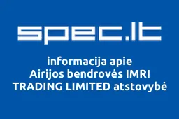Airijos bendrovės IMRI TRADING LIMITED atstovybė | spec.lt