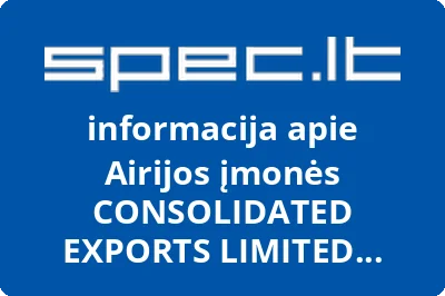 Airijos įmonės CONSOLIDATED EXPORTS LIMITED atstovybė