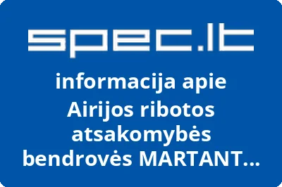 Airijos ribotos atsakomybės bendrovės MARTANT TRADING LIMITED atstovybė