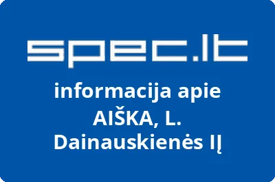 AIŠKA, L. Dainauskienės, IĮ | spec.lt