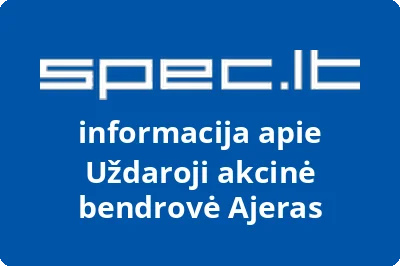 Ajeras, UAB | spec.lt