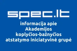 Akademijos koplyčios-bažnyčios atstatymo iniciatyvinė grupė | spec.lt