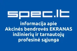 Akcinės bendrovės EKRANAS inžinierių ir tarnautojų profesinė sąjunga | spec.lt