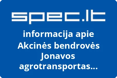 Akcinės bendrovės Jonavos agrotransportas Alytaus filialas