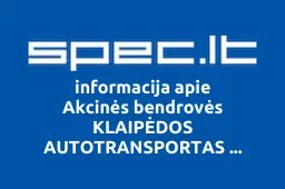 Akcinės bendrovės KLAIPĖDOS AUTOTRANSPORTAS vairuotojų-darbininkų profesinė sąjunga | spec.lt