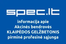 Akcinės bendrovės KLAIPĖDOS GELŽBETONIS pirminė profesinė sąjunga