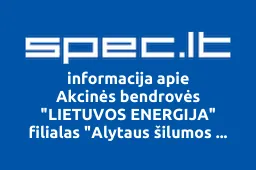Akcinės bendrovės "LIETUVOS ENERGIJA" filialas "Alytaus šilumos tinklai iliustracija
