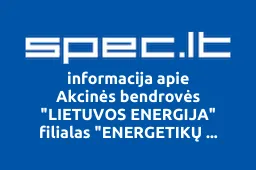 Akcinės bendrovės "LIETUVOS ENERGIJA" filialas "ENERGETIKŲ MOKYMO CENTRAS | spec.lt