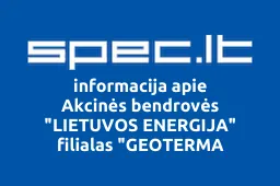Akcinės bendrovės "LIETUVOS ENERGIJA" filialas "GEOTERMA | spec.lt