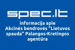 Akcinės bendrovės "Lietuvos spauda" Palangos-Kretingos agentūra | spec.lt