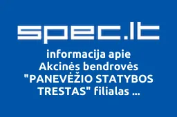 Akcinės bendrovės "PANEVĖŽIO STATYBOS TRESTAS" filialas "KLAIPSTATA iliustracija