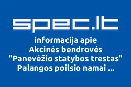 Akcinės bendrovės "Panevėžio statybos trestas" Palangos poilsio namai "Žagienis iliustracija