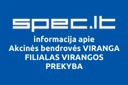 Akcinės bendrovės VIRANGA FILIALAS VIRANGOS PREKYBA iliustracija