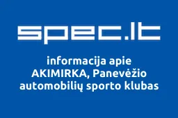 AKIMIRKA, Panevėžio automobilių sporto klubas | spec.lt