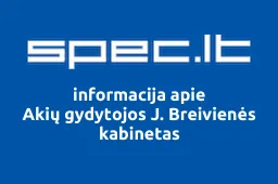 Akių gydytojos J. Breivienės kabinetas | spec.lt