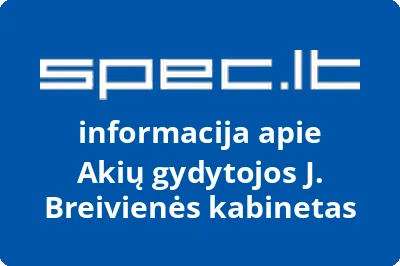 Akių gydytojos J. Breivienės kabinetas | spec.lt