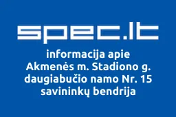 Akmenės m. Stadiono g. daugiabučio namo Nr. 15 savininkų bendrija | spec.lt