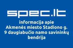 Akmenės miesto Stadiono g. 9 daugiabučio namo savininkų bendrija iliustracija