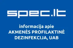 AKMENĖS PROFILAKTINĖ DEZINFEKCIJA, UAB
