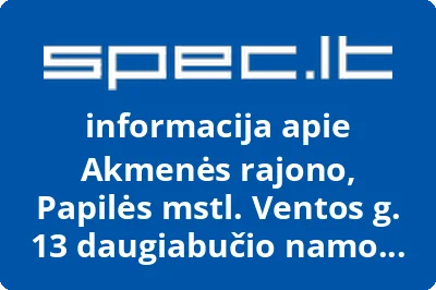 Akmenės rajono, Papilės mstl. Ventos g. 13 daugiabučio namo savininkų bendrija