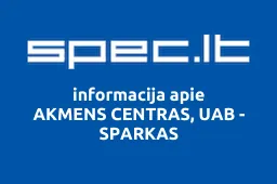 AKMENS CENTRAS, UAB - SPARKAS | spec.lt