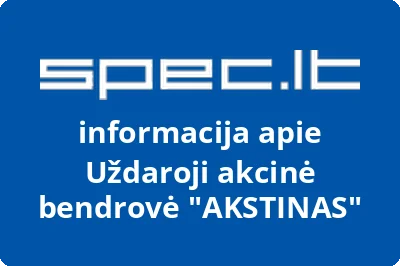 AKSTINAS, UAB | spec.lt