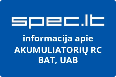 AKUMULIATORIŲ RC BAT, UAB