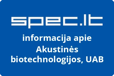 Akustinės biotechnologijos, UAB