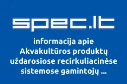 Akvakultūros produktų uždarosiose recirkuliacinėse sistemose gamintojų asociacija