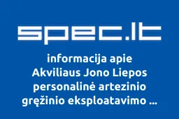 Akviliaus Jono Liepos personalinė artezinio gręžinio eksploatavimo įmonė