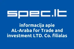AL-Araba for Trade and investment LTD. Co. filialas | spec.lt