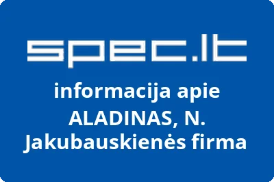 ALADINAS, N. Jakubauskienės firma