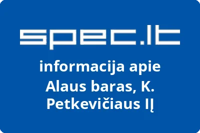 Alaus baras, K. Petkevičiaus, IĮ