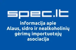 Alaus, sidro ir nealkoholinių gėrimų importuotojų asociacija | spec.lt