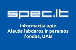 Alauša labdaros ir paramos fondas, UAB | spec.lt