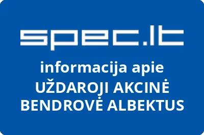 UŽDAROJI AKCINĖ BENDROVĖ ALBEKTUS