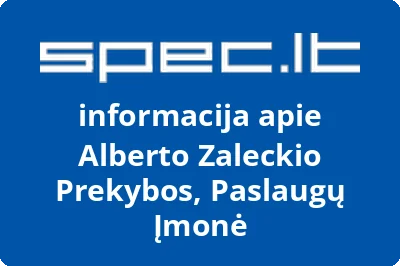 Alberto Zaleckio prekybos, paslaugų įmonė