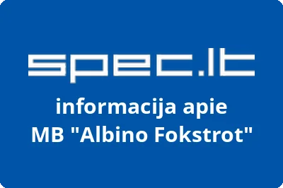 Albino Fokstrot, MB | spec.lt
