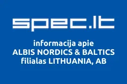 ALBIS NORDICS & BALTICS filialas LITHUANIA, AB | spec.lt