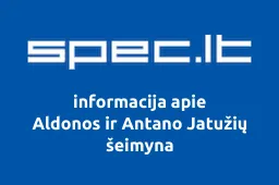 Aldonos ir Antano Jatužių šeimyna