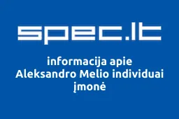 Aleksandro Melio individuai įmonė | spec.lt