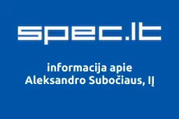 Aleksandro Subočiaus, IĮ | spec.lt