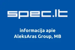 AleksAras Group, MB | spec.lt